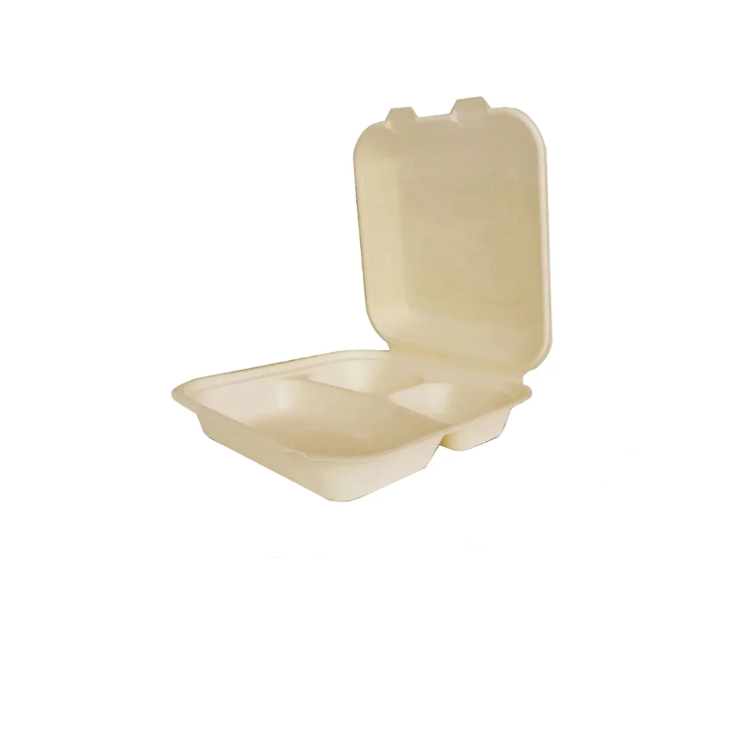 3-compartment sugar cane container
